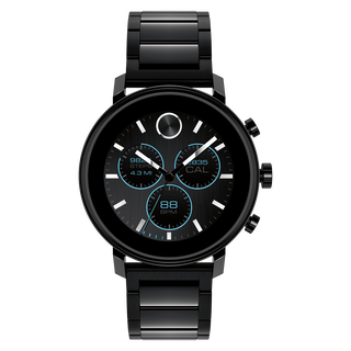 Movado | Movado Connect 2.0 black PVD smart watch with black