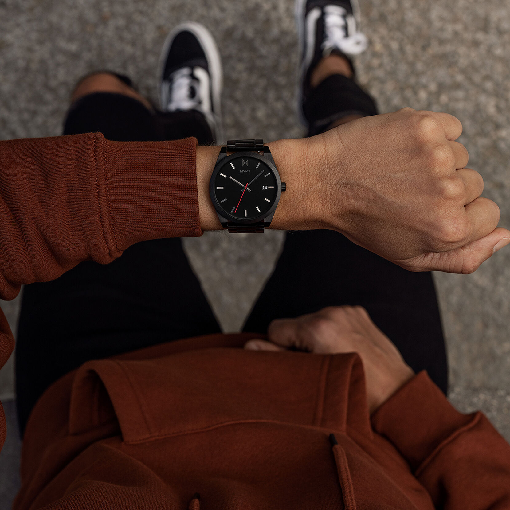 Ash Black Men's Watch, 43mm