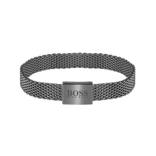 BOSS Men's Mesh Essentials Stainless Steel Bracelet