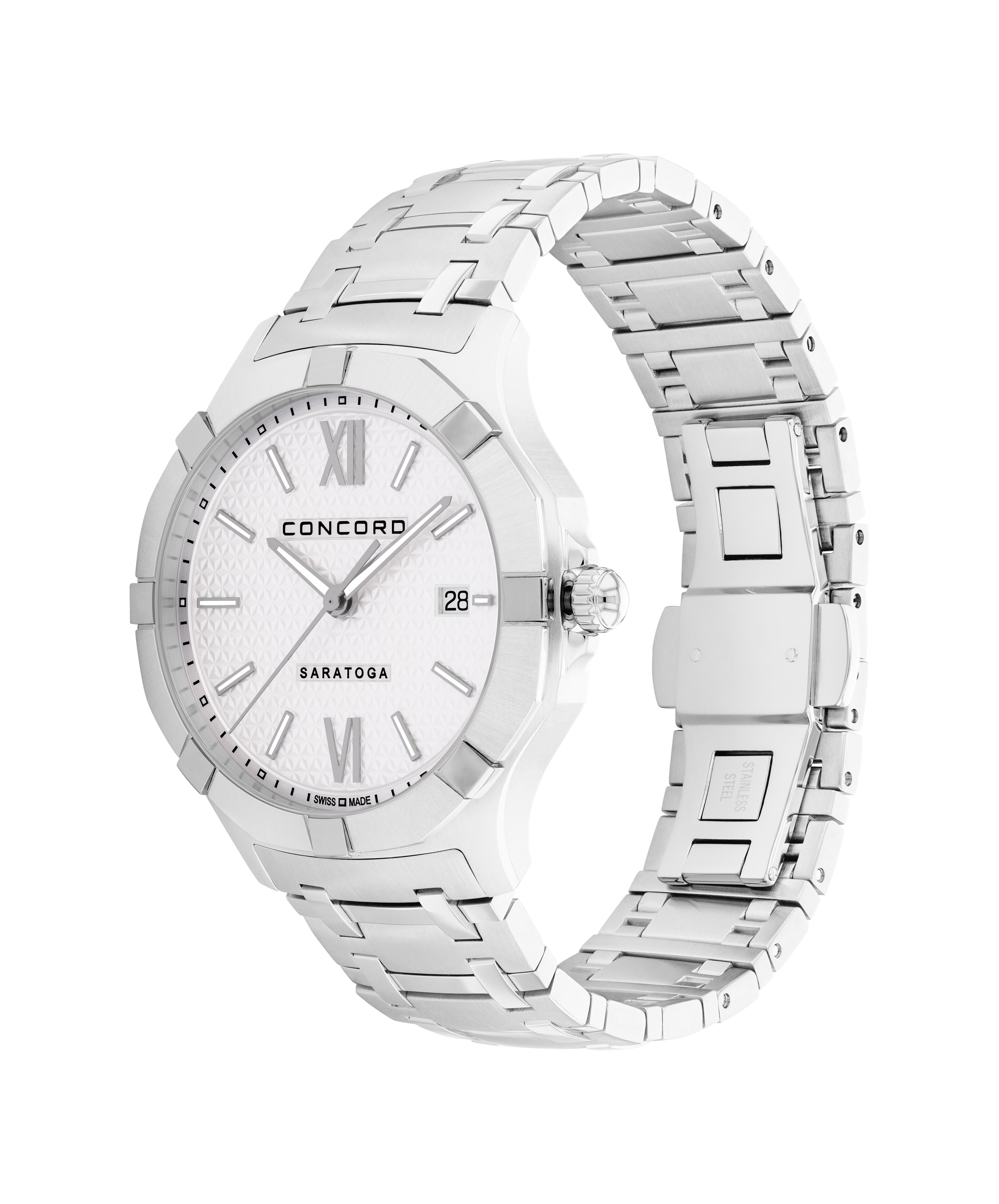 Concord saratoga men's clearance diamond quartz watch