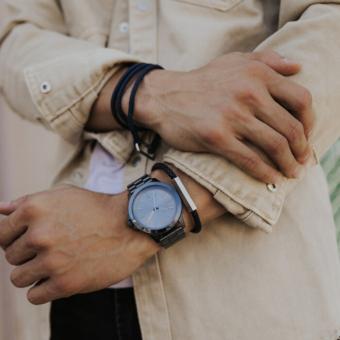 Leather Braid Men's Bracelet