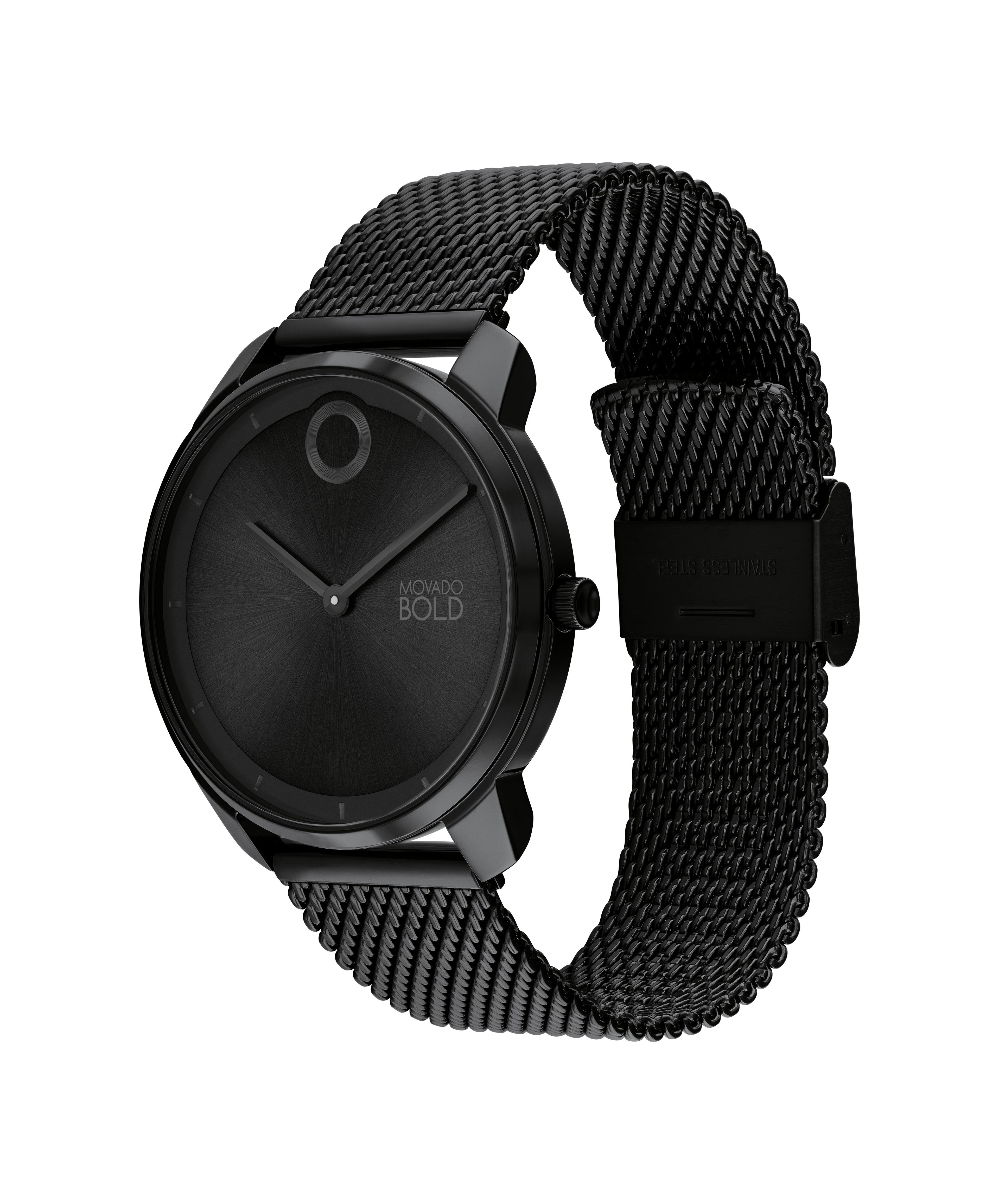 All black movado watch outlet