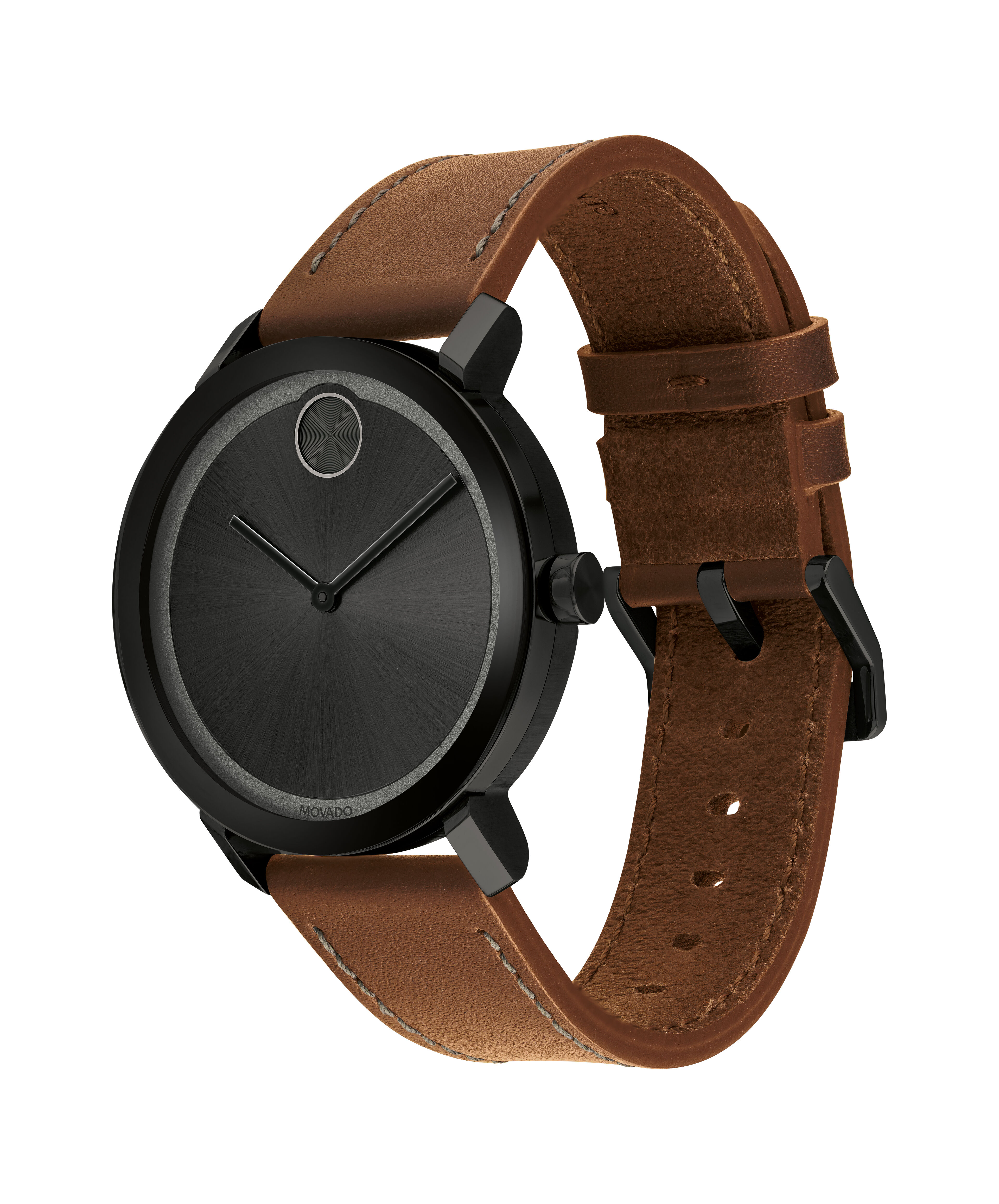 Movado men's swiss bold cognac store