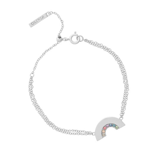 Silver Rainbow Bracelet