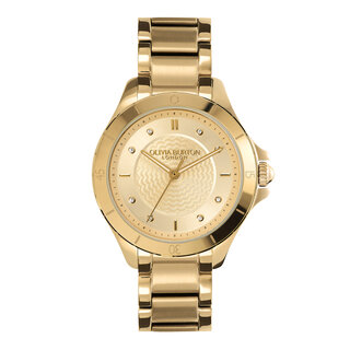 Guilloche Metallic Women's Watch, 36mm