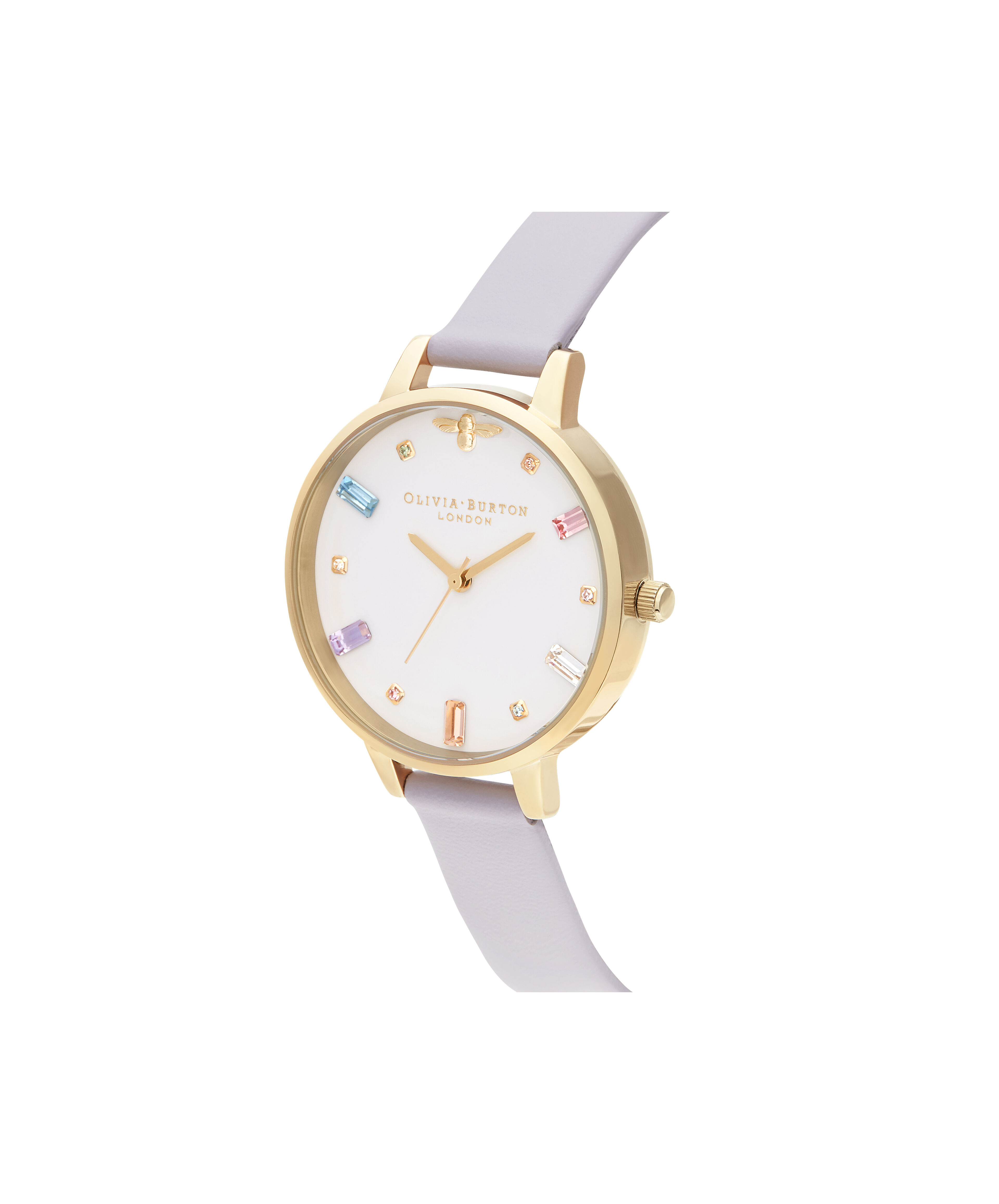 Rainbow Bee Demi Parma Violet Gold Olivia Burton London