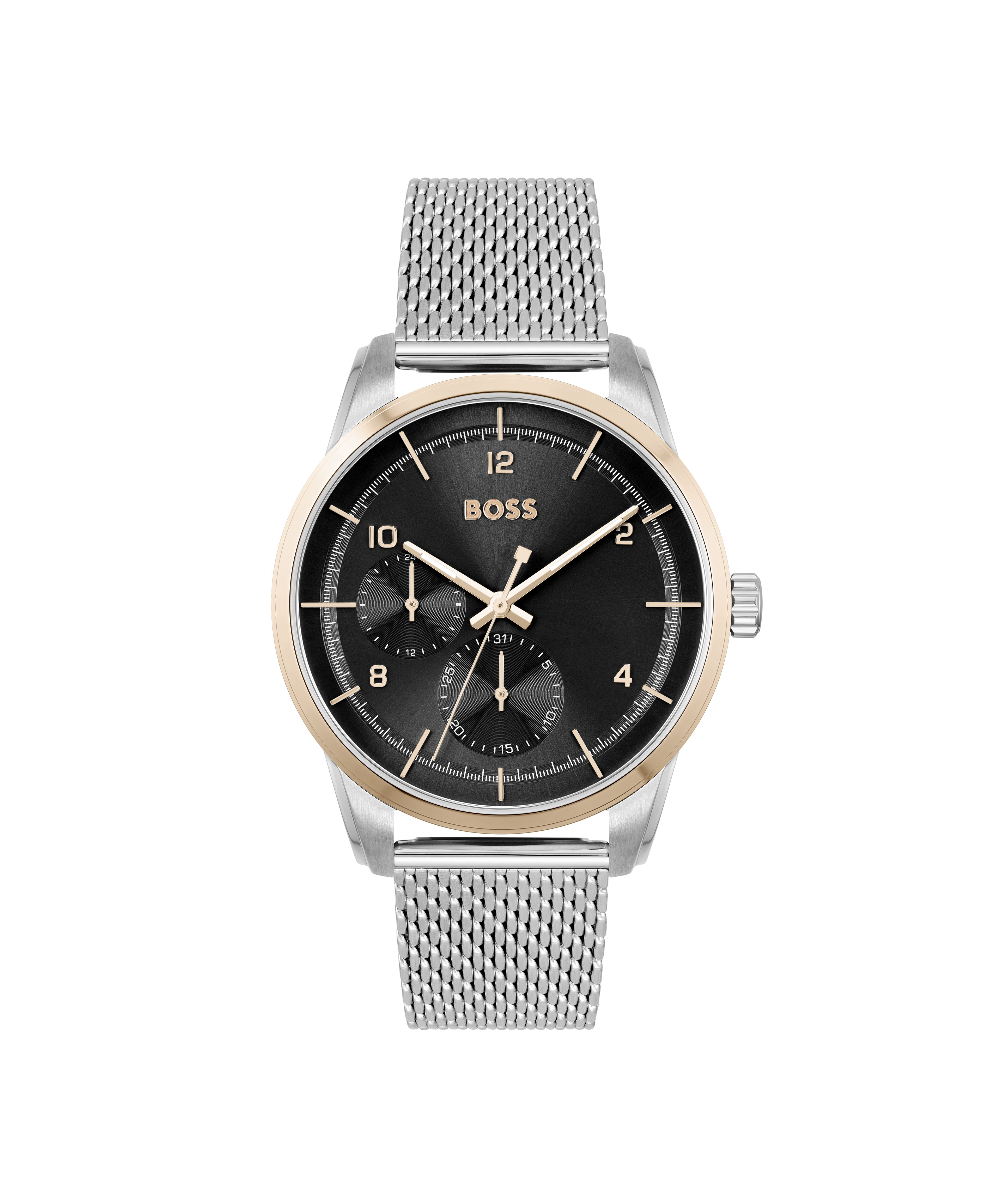 Hugo boss sales mens watch silver