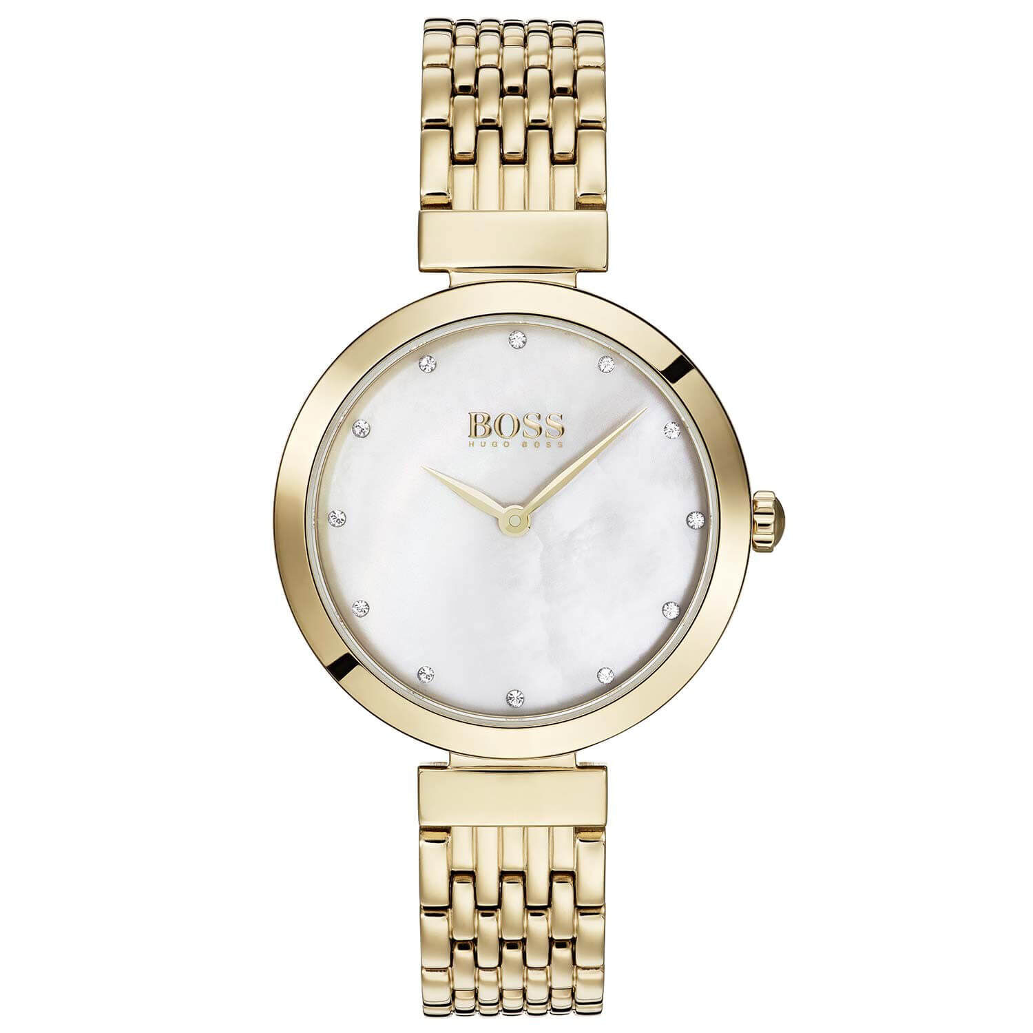 hugo boss gold plated watch