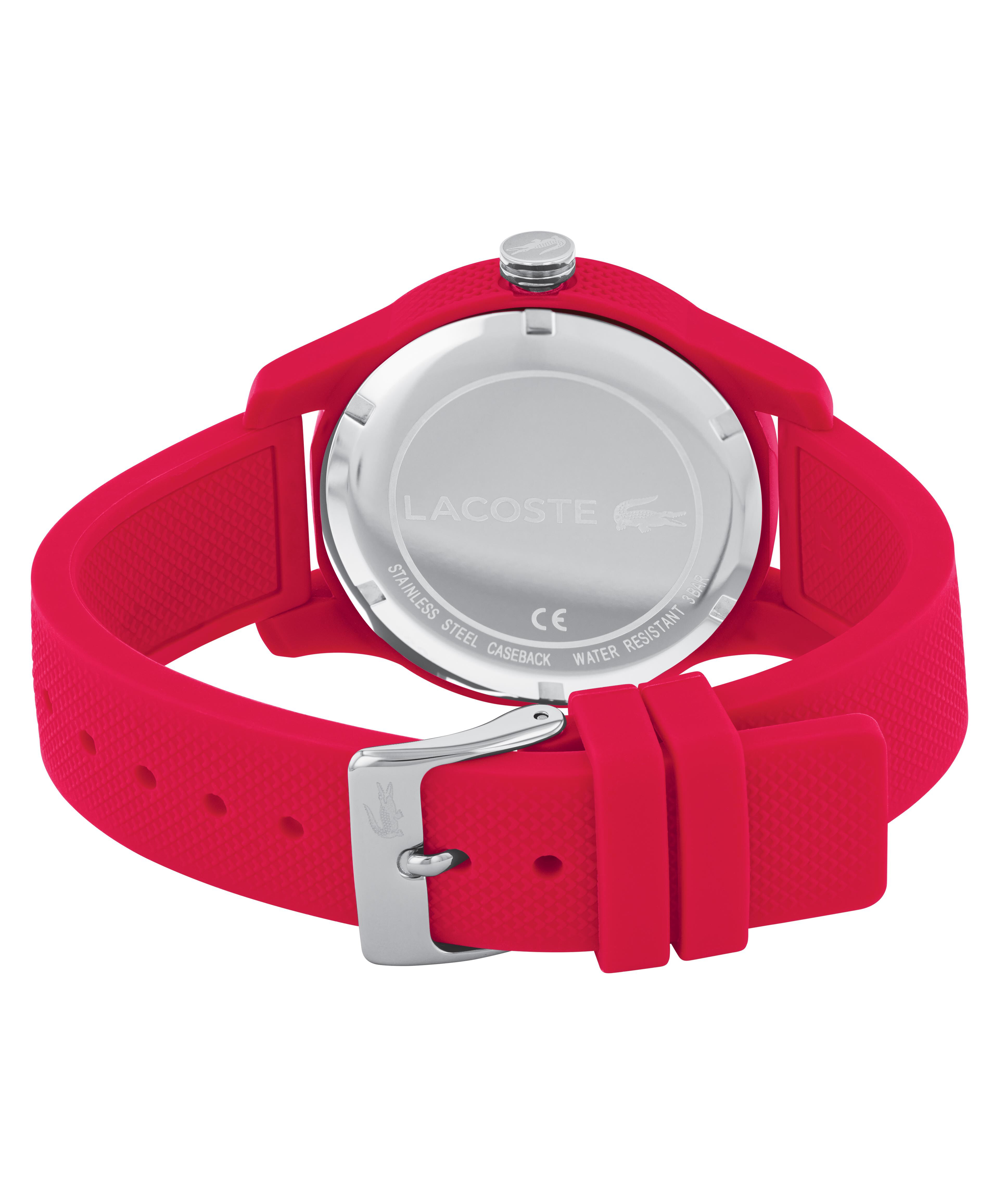 Lacoste stainless steel discount back water resistant