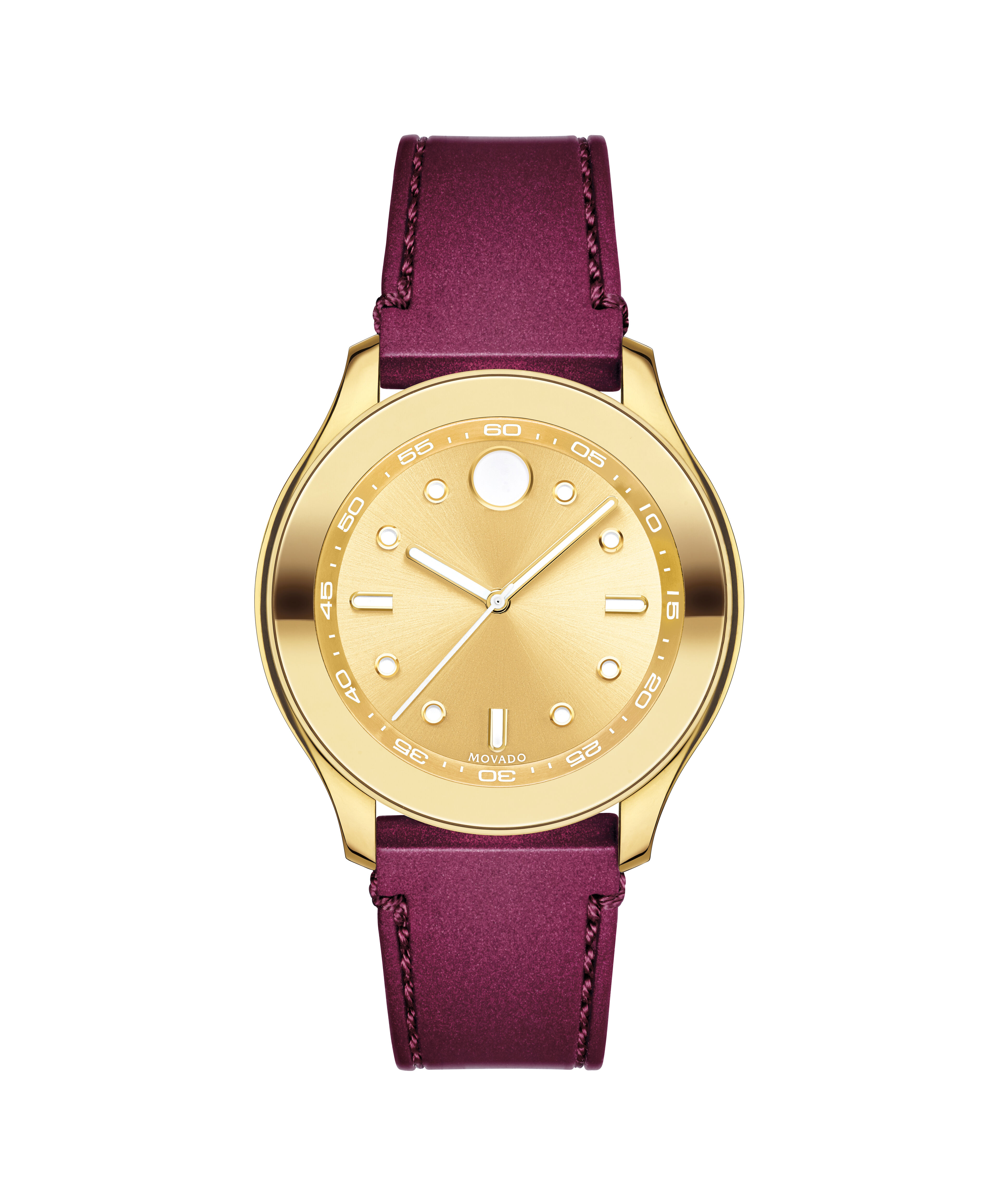 Movado Movado Company Store Movado Trend Women s red silicone strap and gold dial