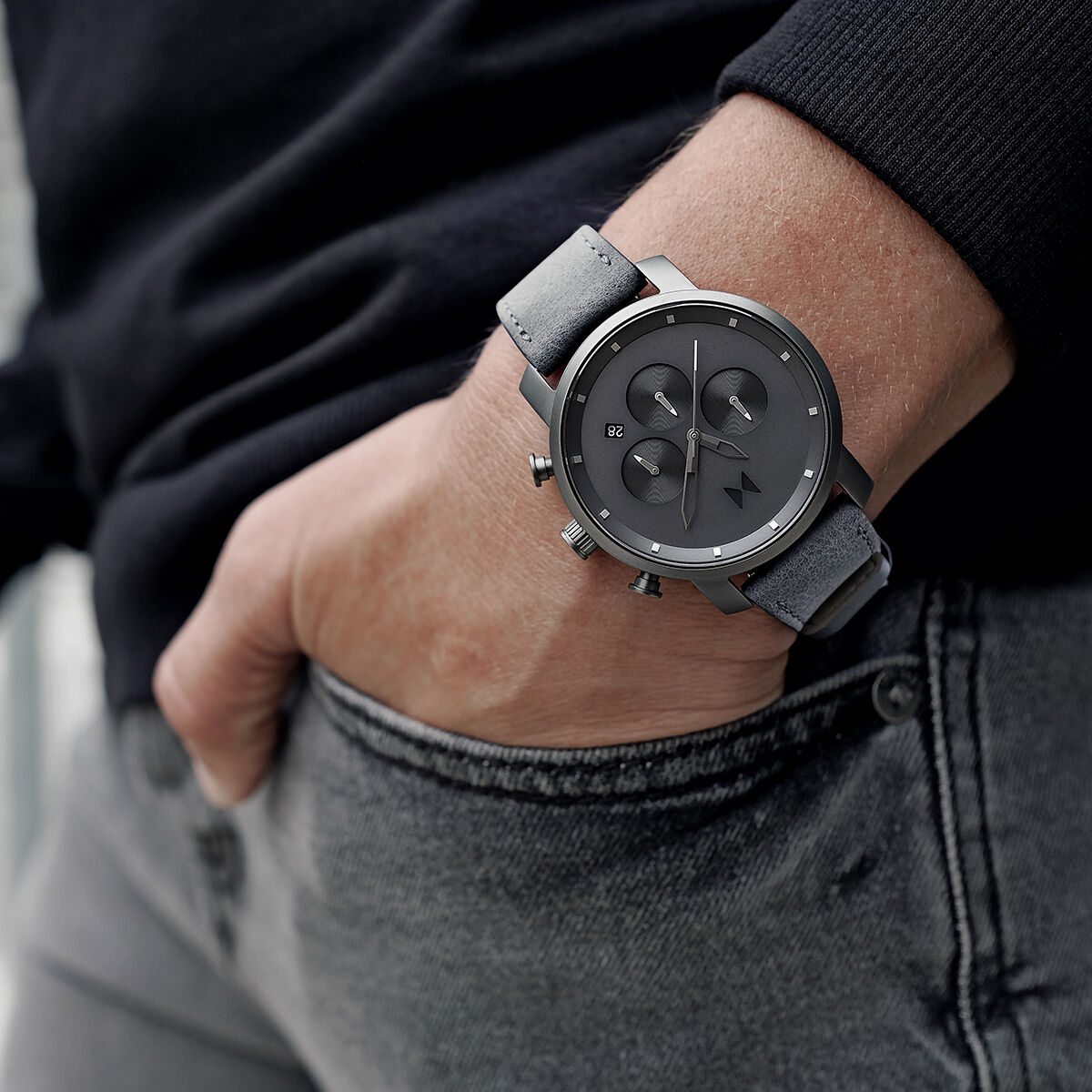 Monochrome Grey Men's Watch, 40mm