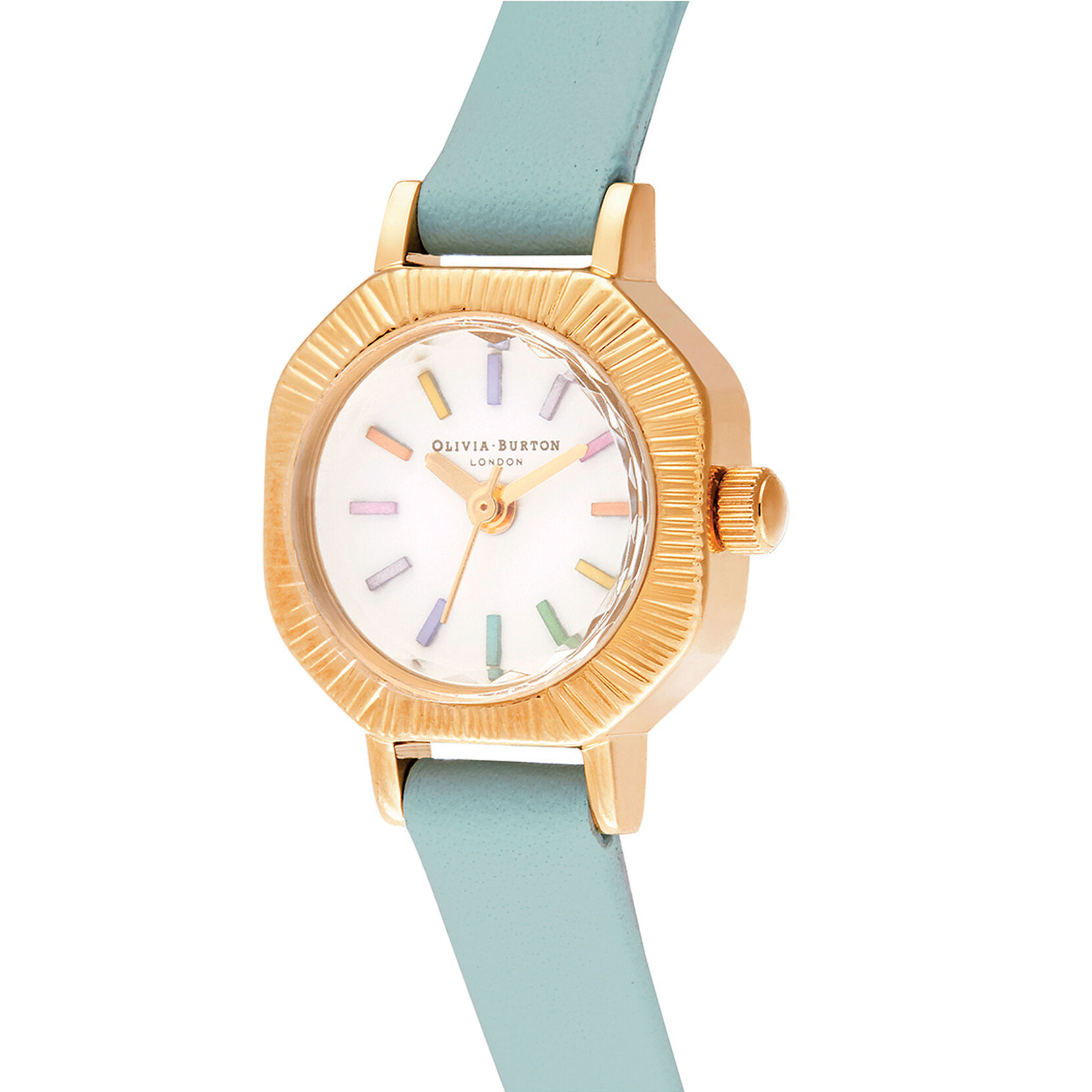 Rainbow Turquoise & Gold Women's Watch, 20mm