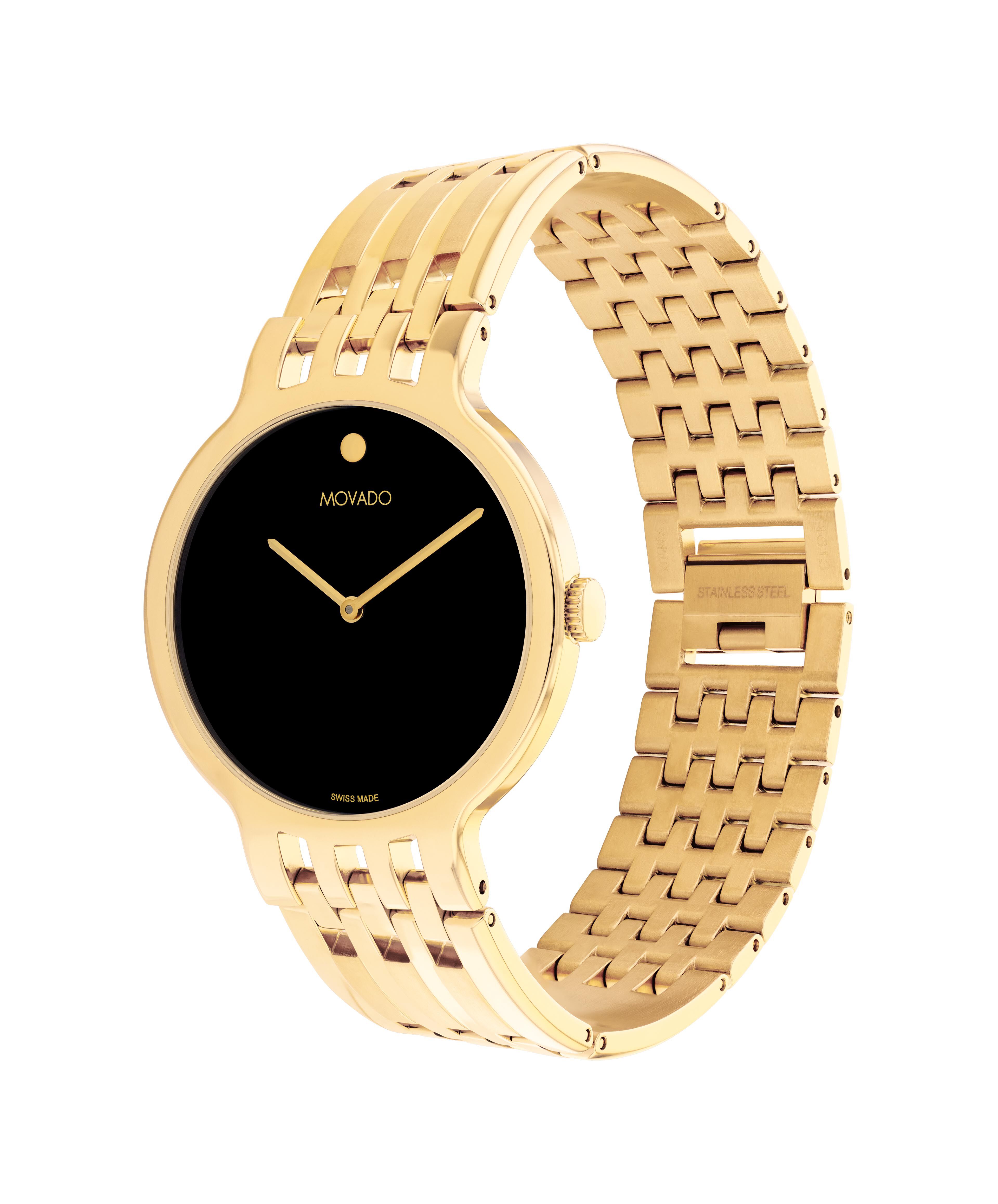 Movado gold plated watch 2025