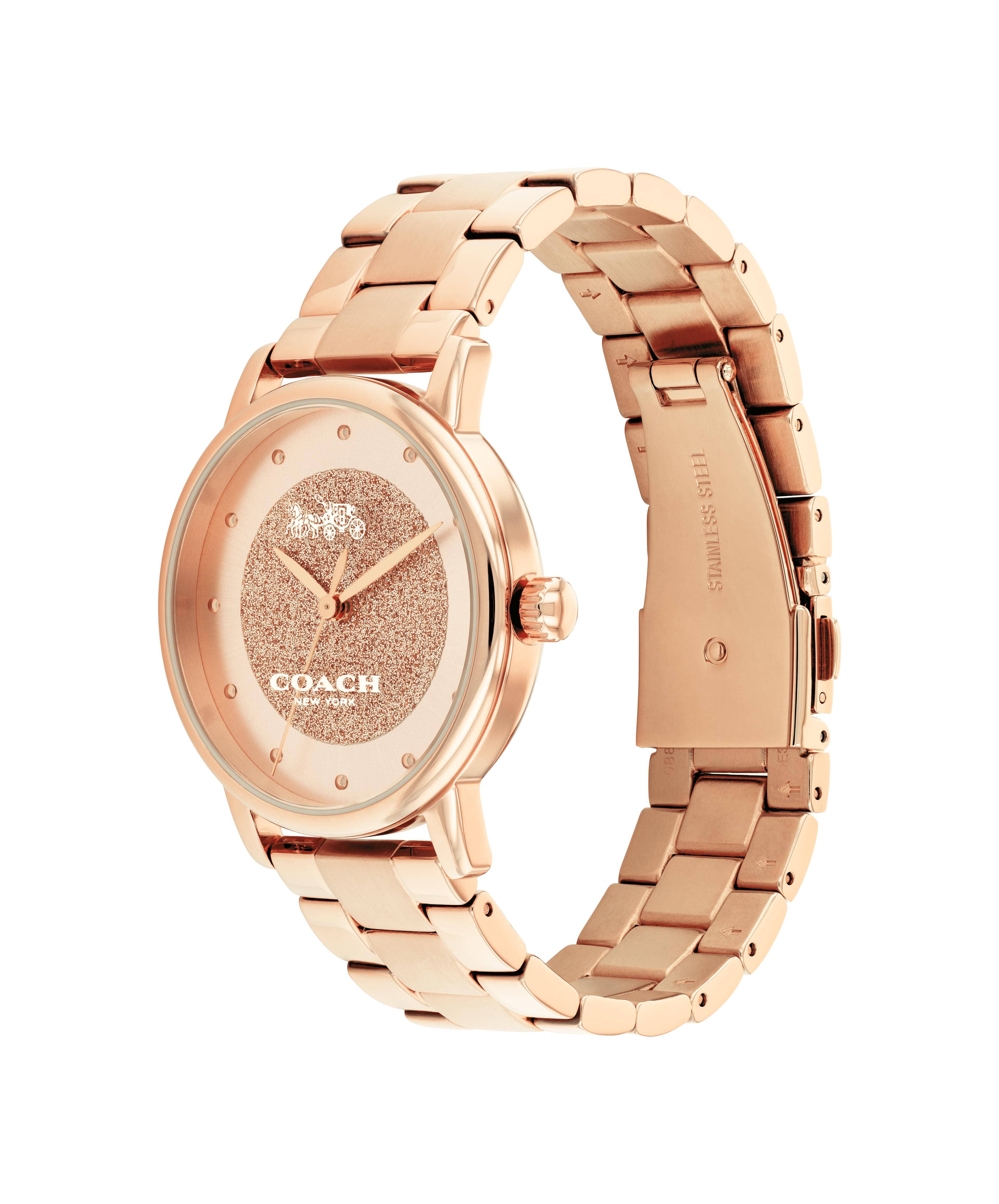 Coach watch women's rose gold new arrivals