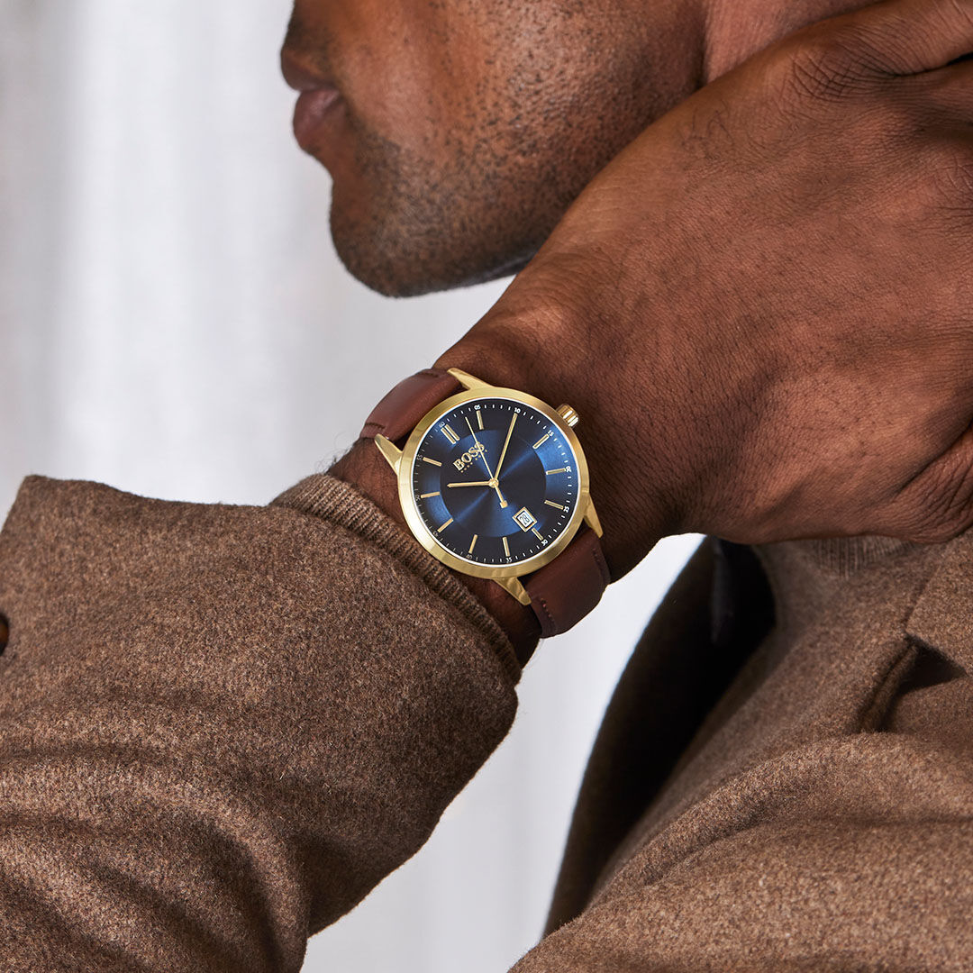 Hugo boss watch navy online