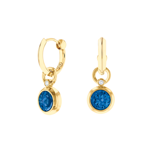 Gemstone Drop Women's Huggie