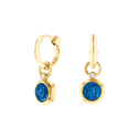 Gemstone Drop Women's Huggie