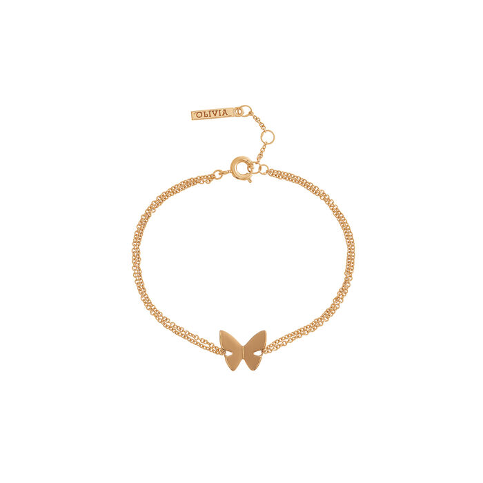 Olivia Burton Social Butterfly Chain Bracelet Gold