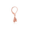 Rose Gold Bee Lever Back Hoops
