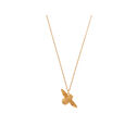 3D Bee Pendant Gold Necklace