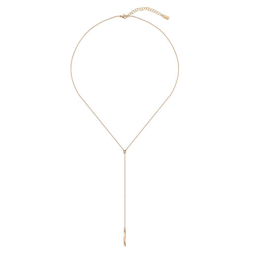 BOSS Ladies Signature Carnation Gold Plated Necklace