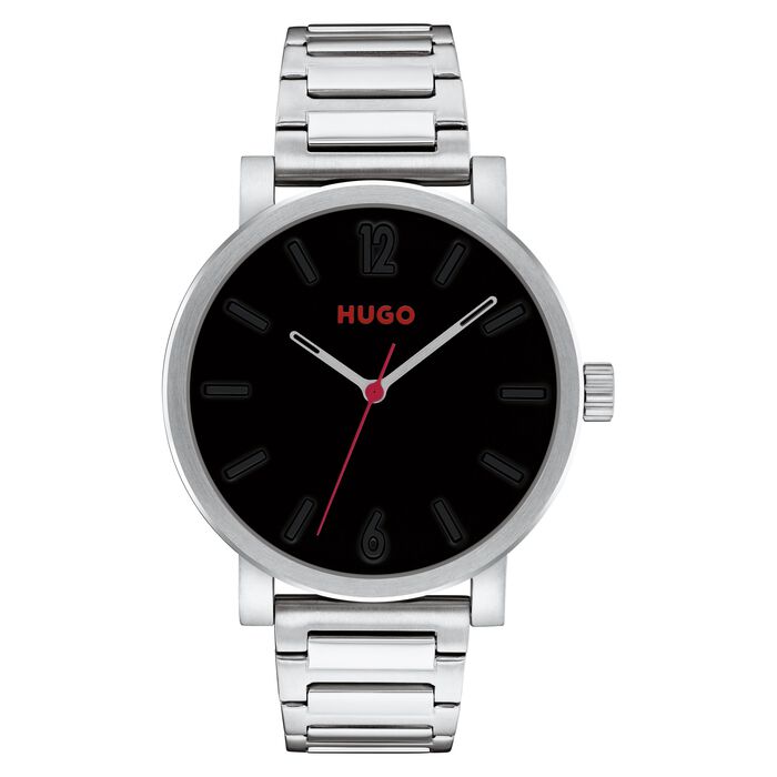 #Rase Men's Watch & Interchangeable Strap Gift Set, 42mm