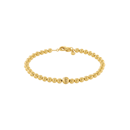 Movado Men s Gold beaded bracelet