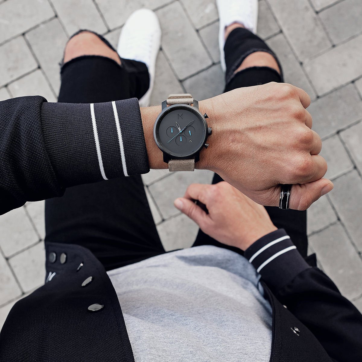Chrono Gunmetal Sandstone Chrono Men s Watch Collection MVMT