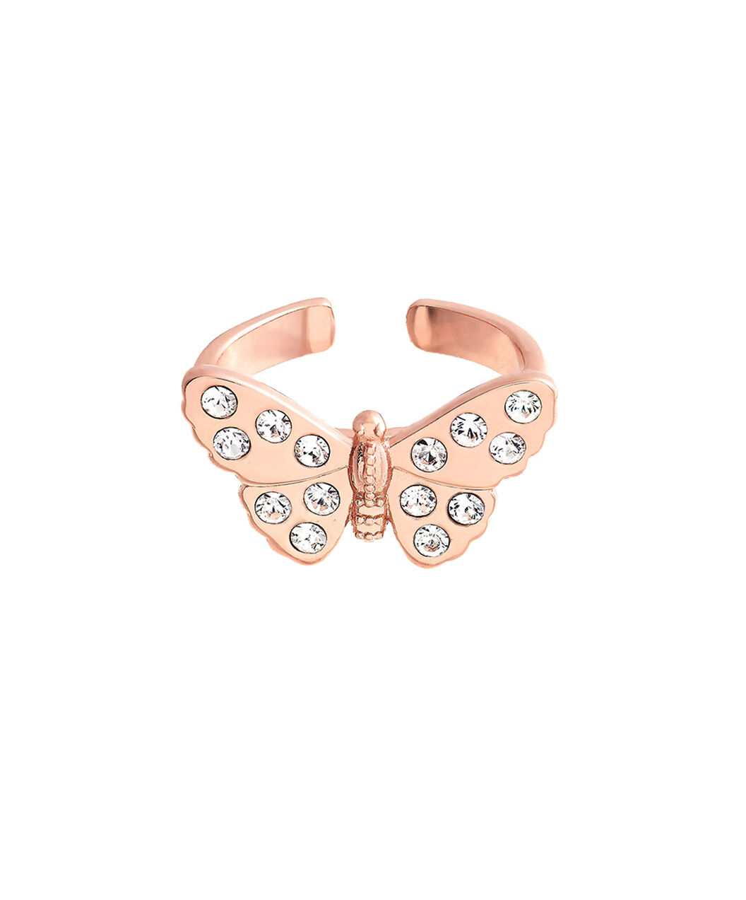 3D Sparkle Butterfly Women s Ring