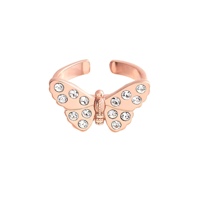 3D Sparkle Butterfly Women's Ring