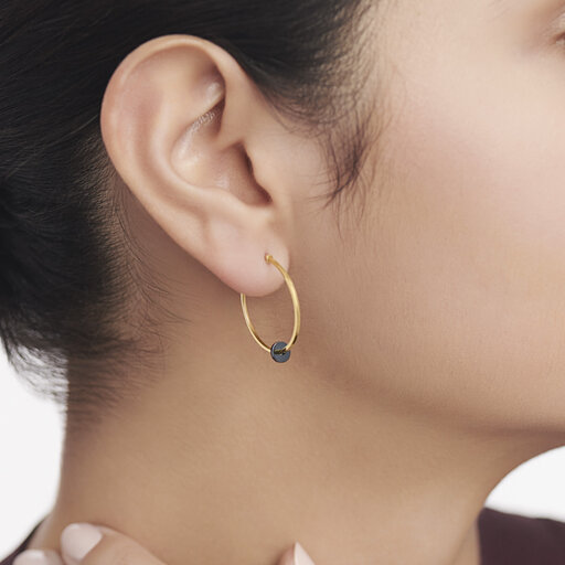 Movado Simple Hoop Earrings