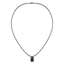 Micro Tag on Cord Men's Necklace