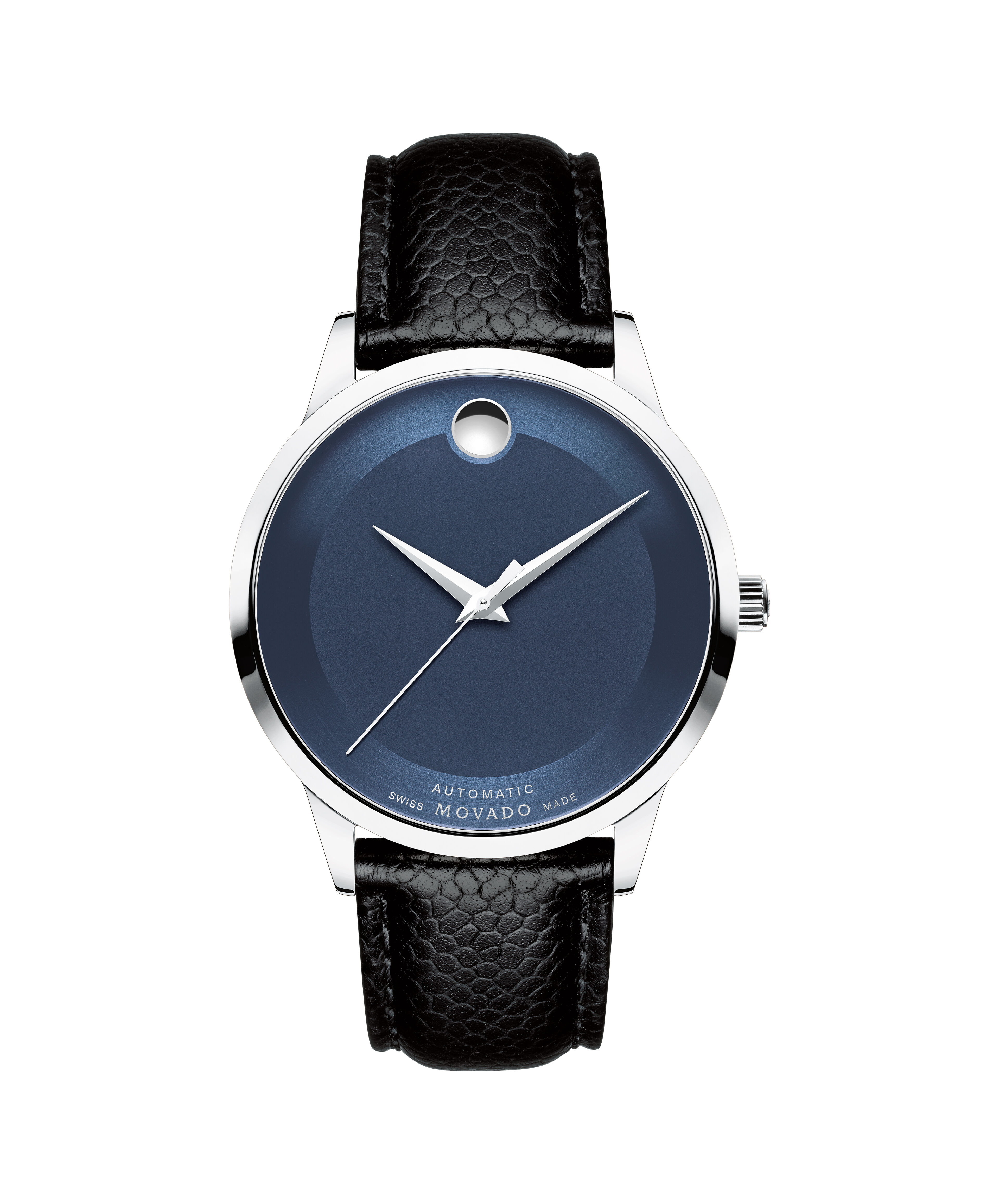 Movado Men s Movado Collection automatic watch 39.5 mm stainless steel case and blue dial
