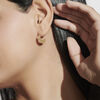 Textured Hoop Women's Earrings