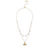 Gold Bee Double Layer Necklace