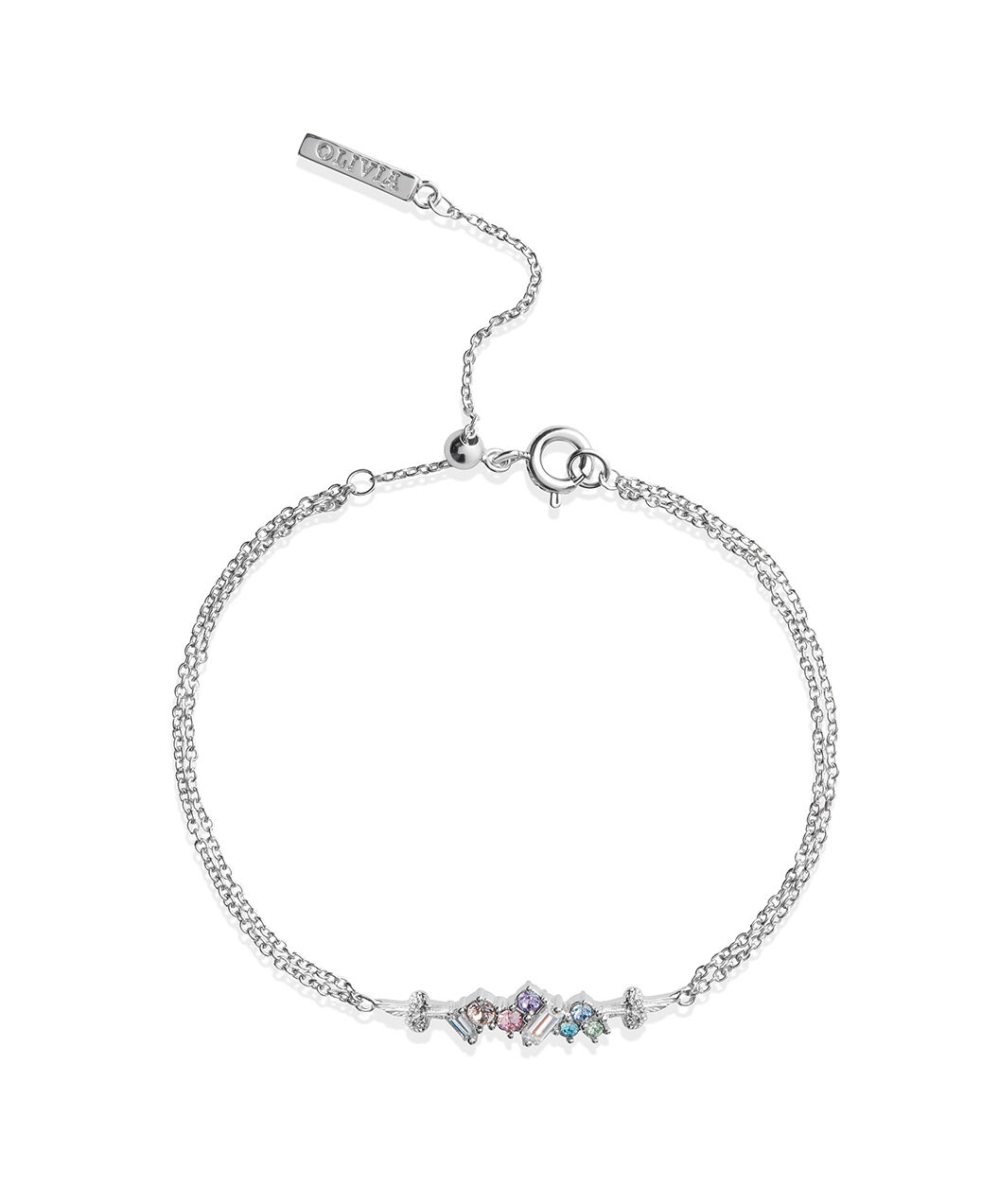 Olivia Burton Movado Company Store Rainbow Bee Chain Bracelet