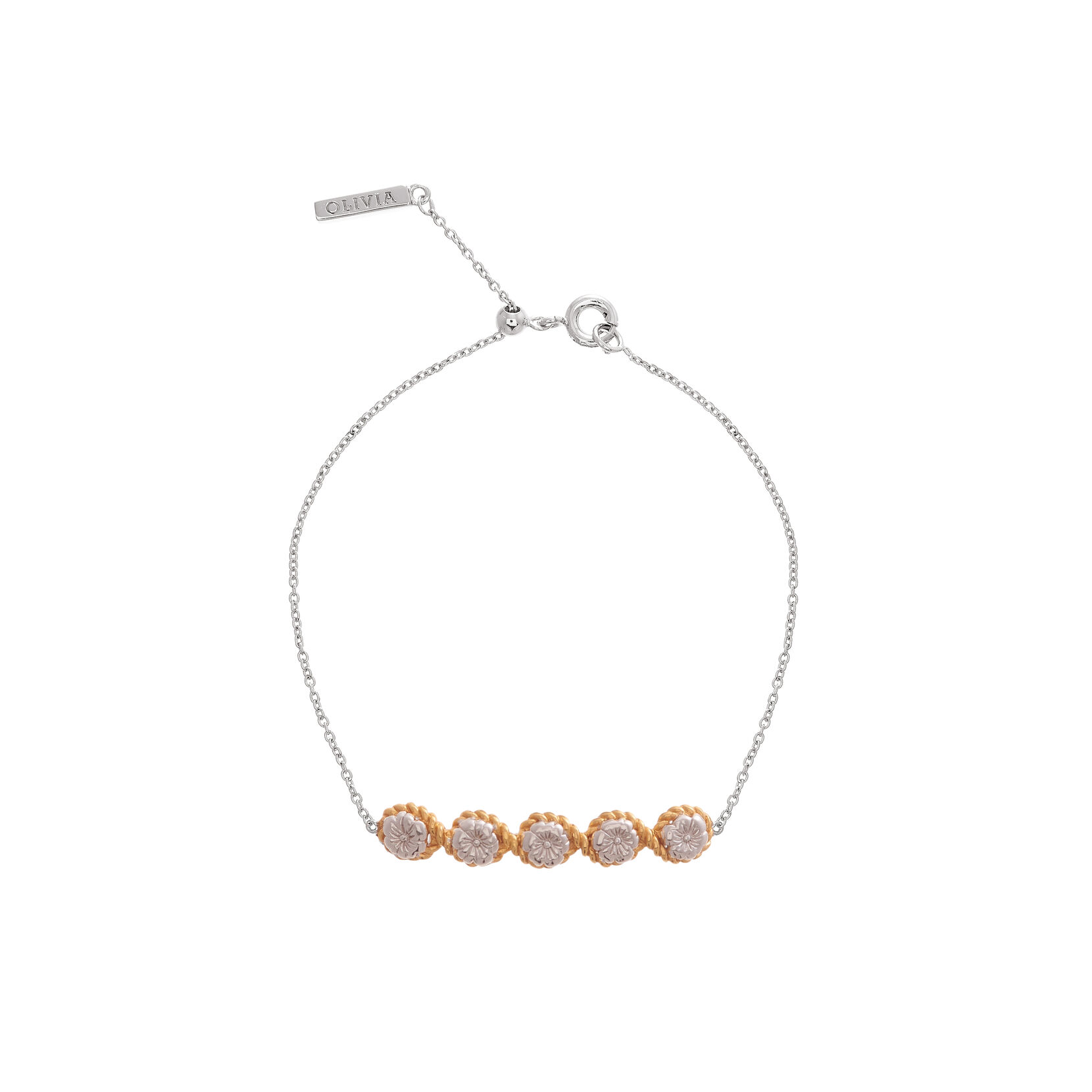 Olivia Burton Floral Charm Rope Women's Bracelet