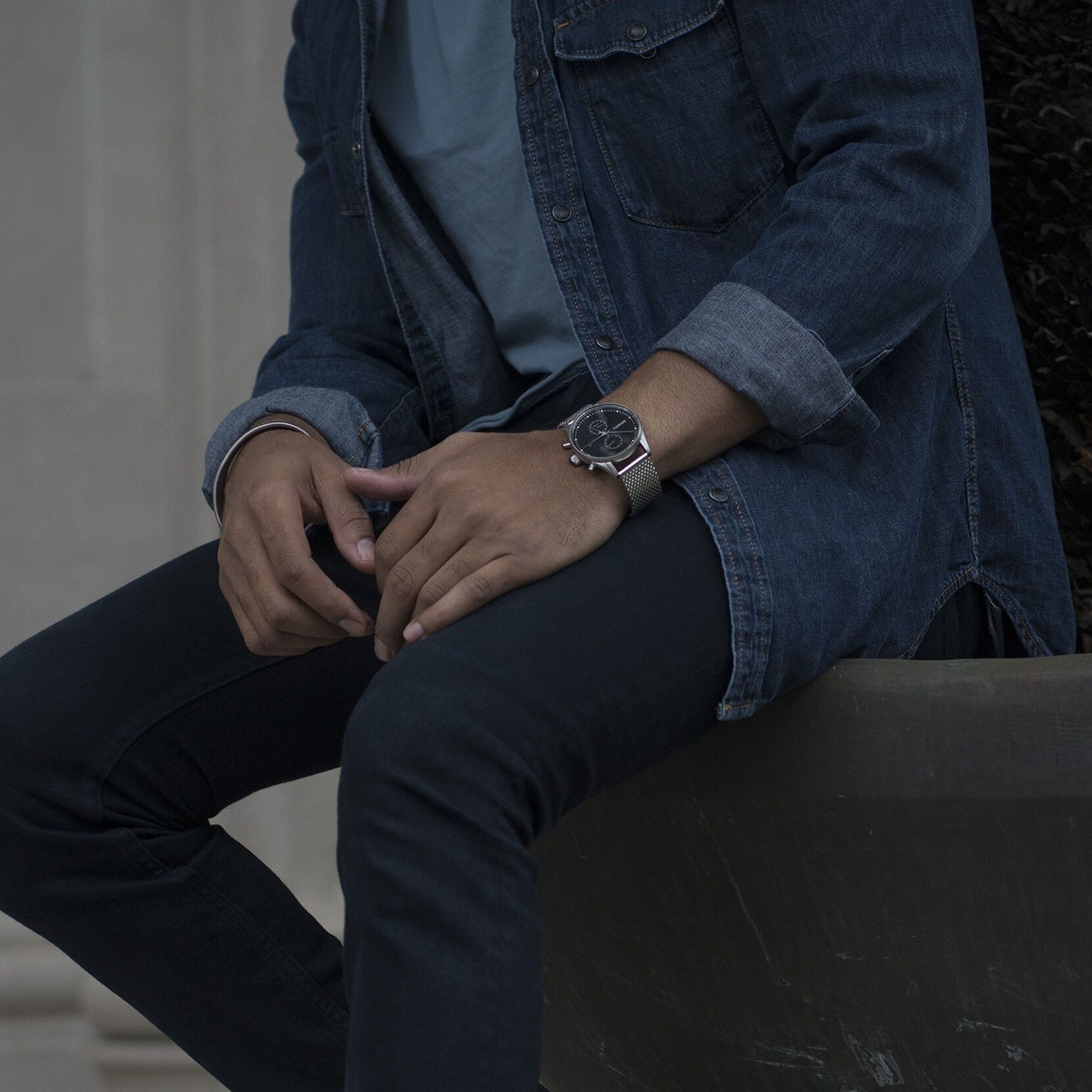 Cloud Silver Men's Watch, 42mm