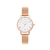 Bejewelled Rose Gold Mesh Watch