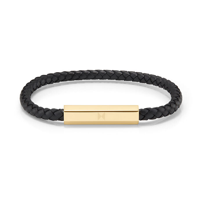 Leather Braid Men's Bracelet