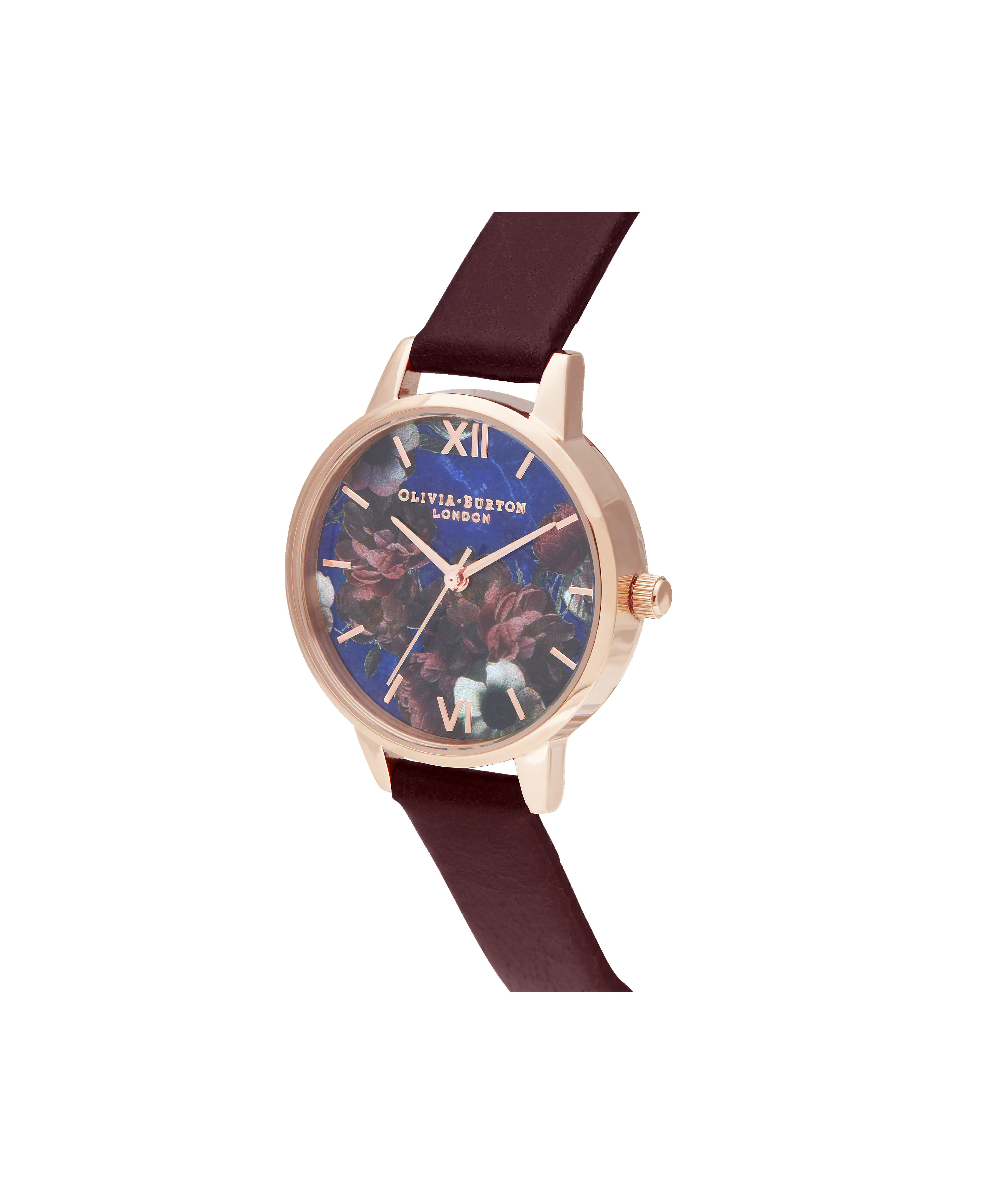 Olivia burton burgundy watch clearance