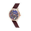 Lapis Lazuli and Burgundy Women's Watch, 30mm