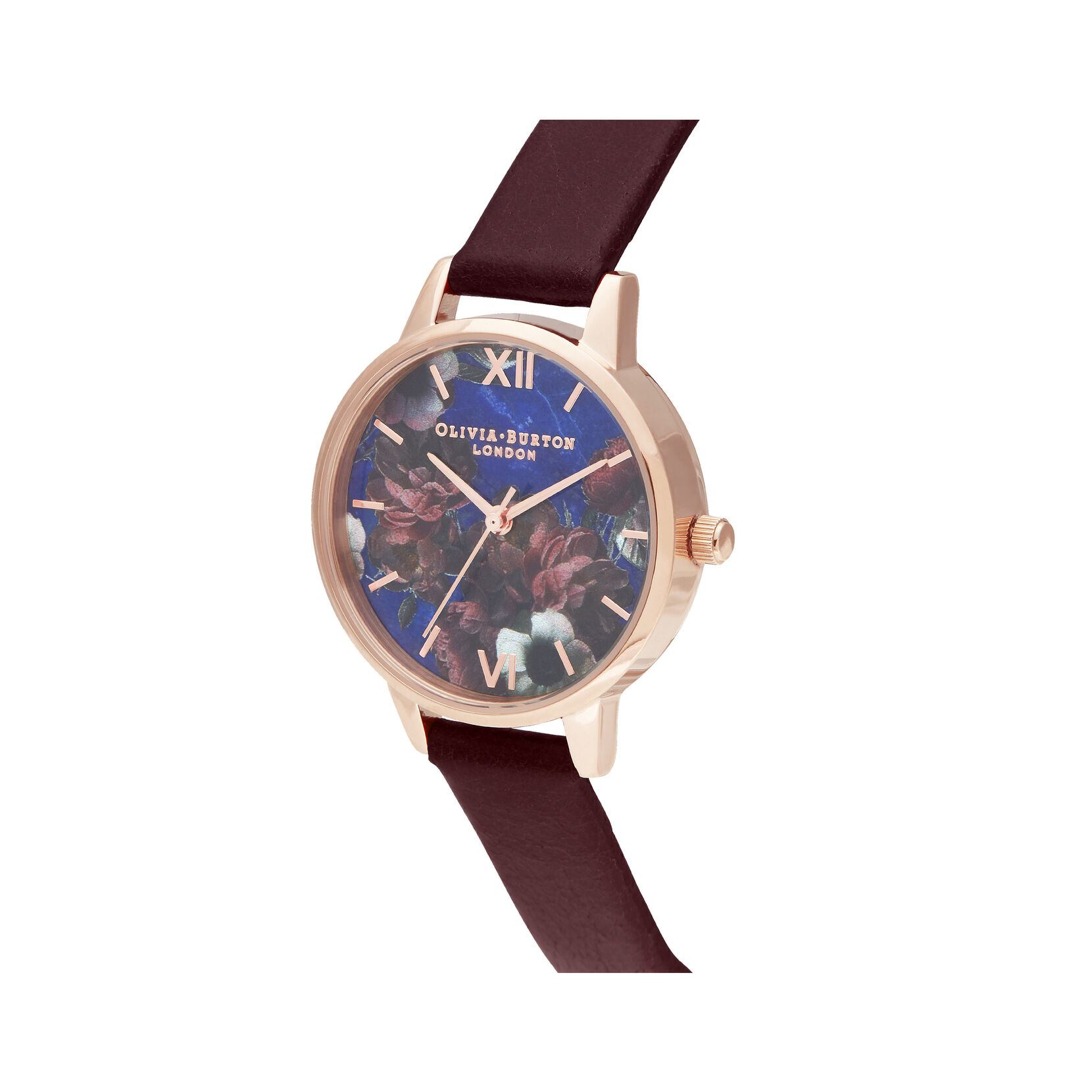 Lapis Lazuli and Burgundy Women's Watch, 30mm