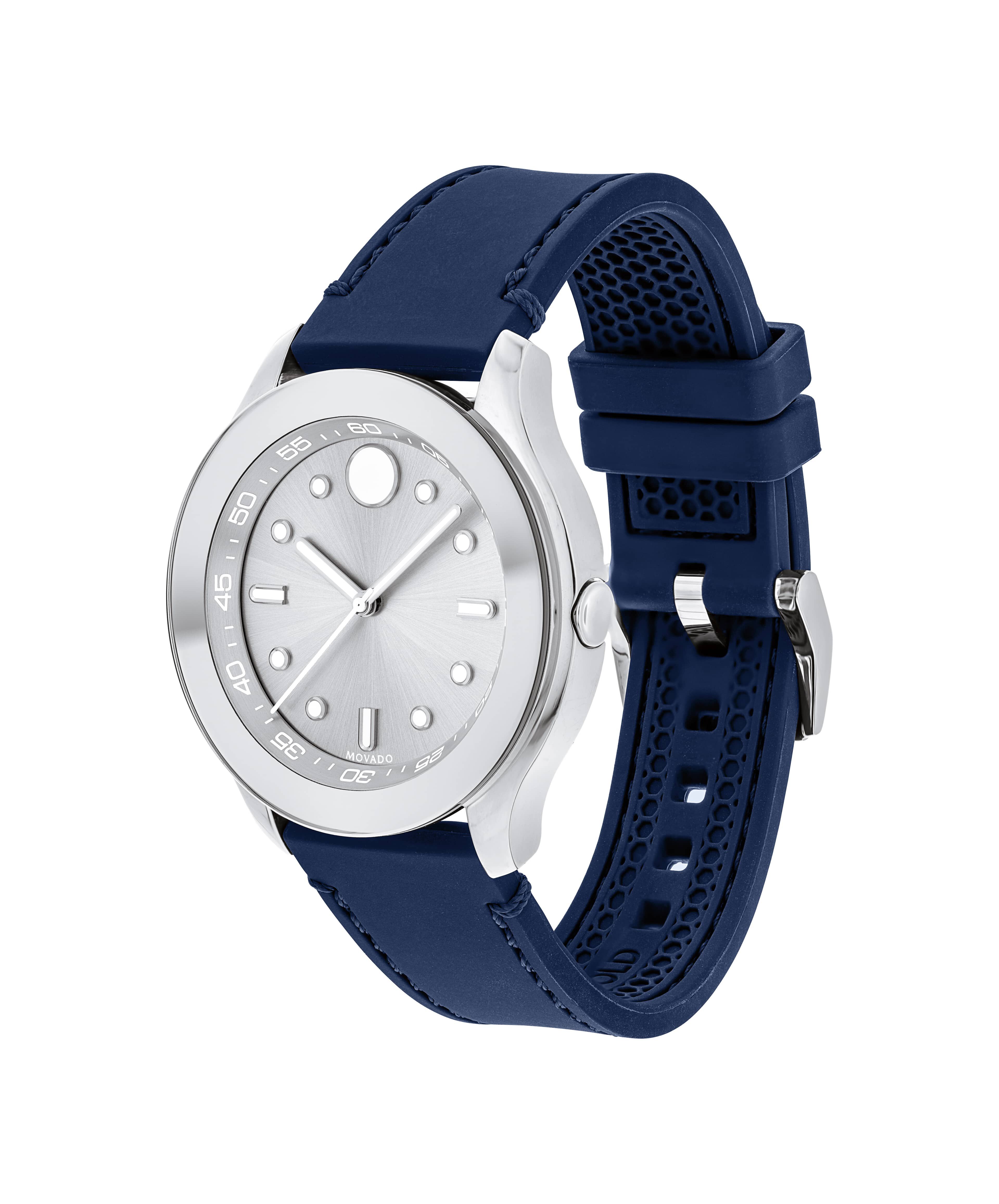 Movado bold light blue dial ladies watch top