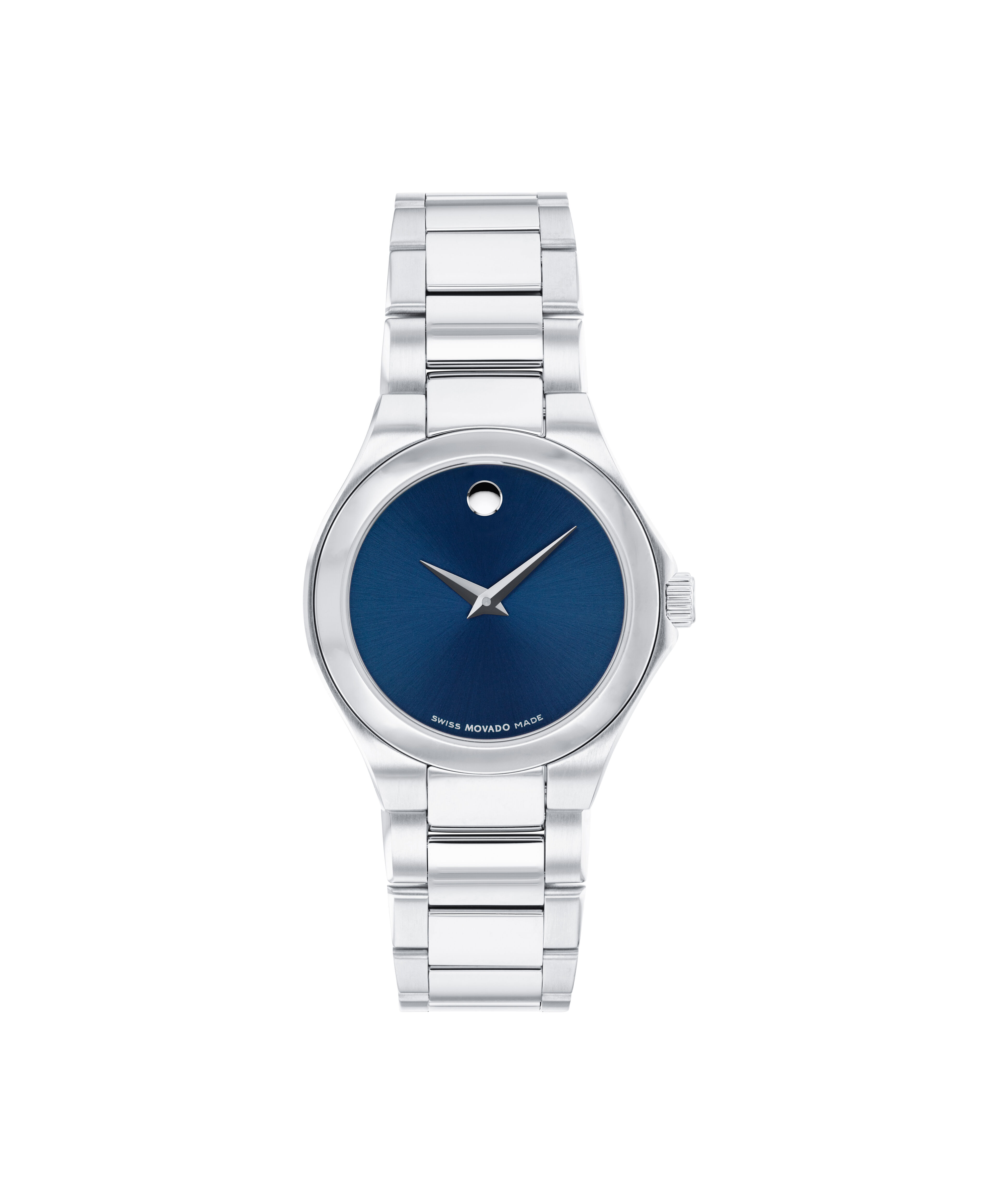 Movado blue dial women's discount