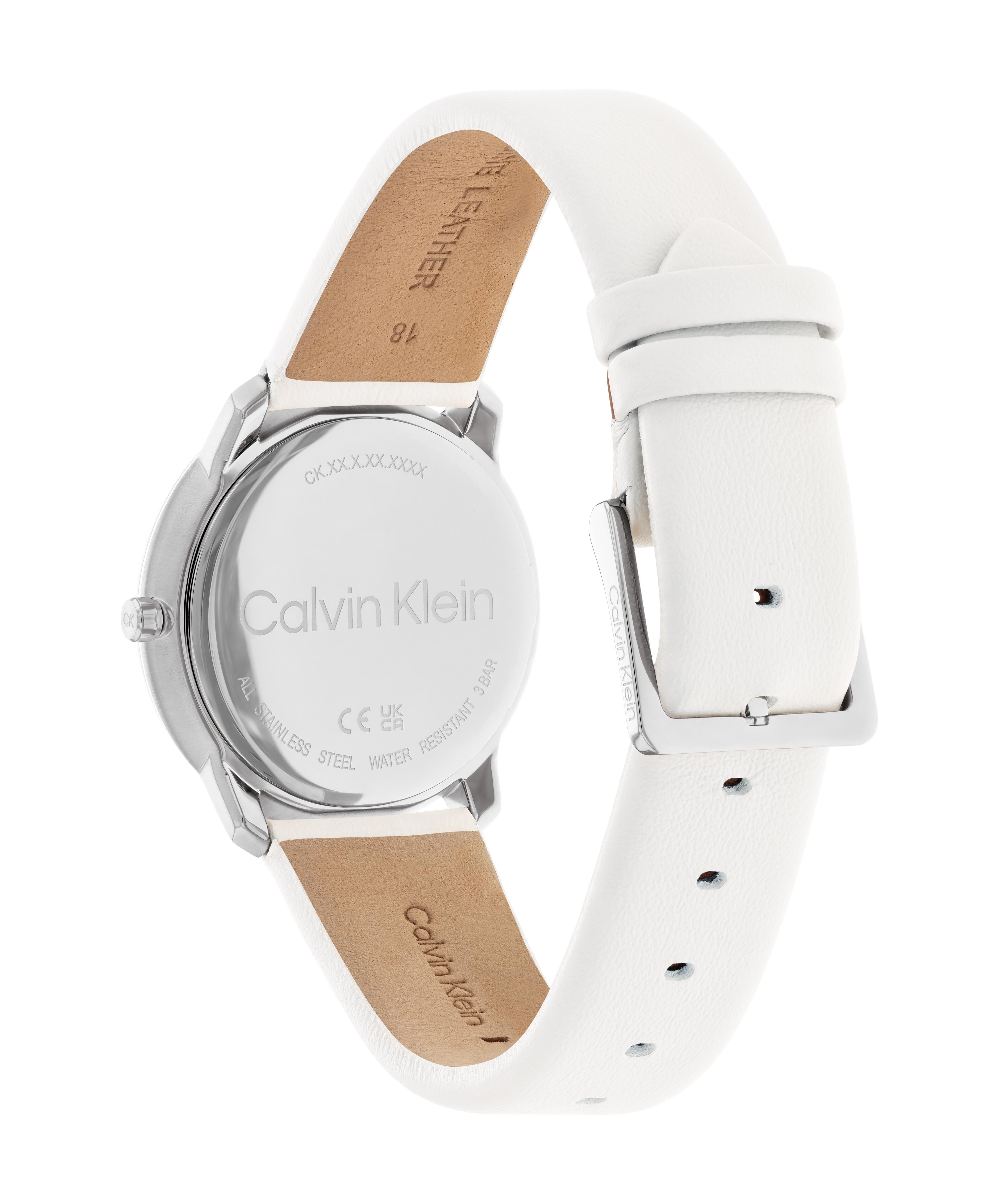 Calvin klein white watch outlet