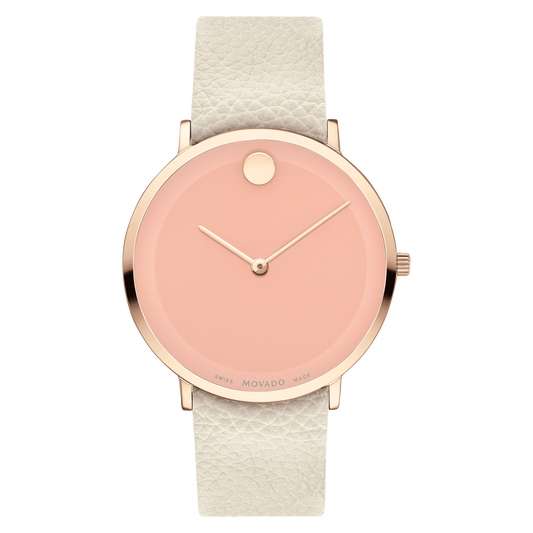 Movado pink face watch store