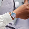 Glitter Ombre Demi Dial, Sparkle Markers Glitter Strap & Silver Watch