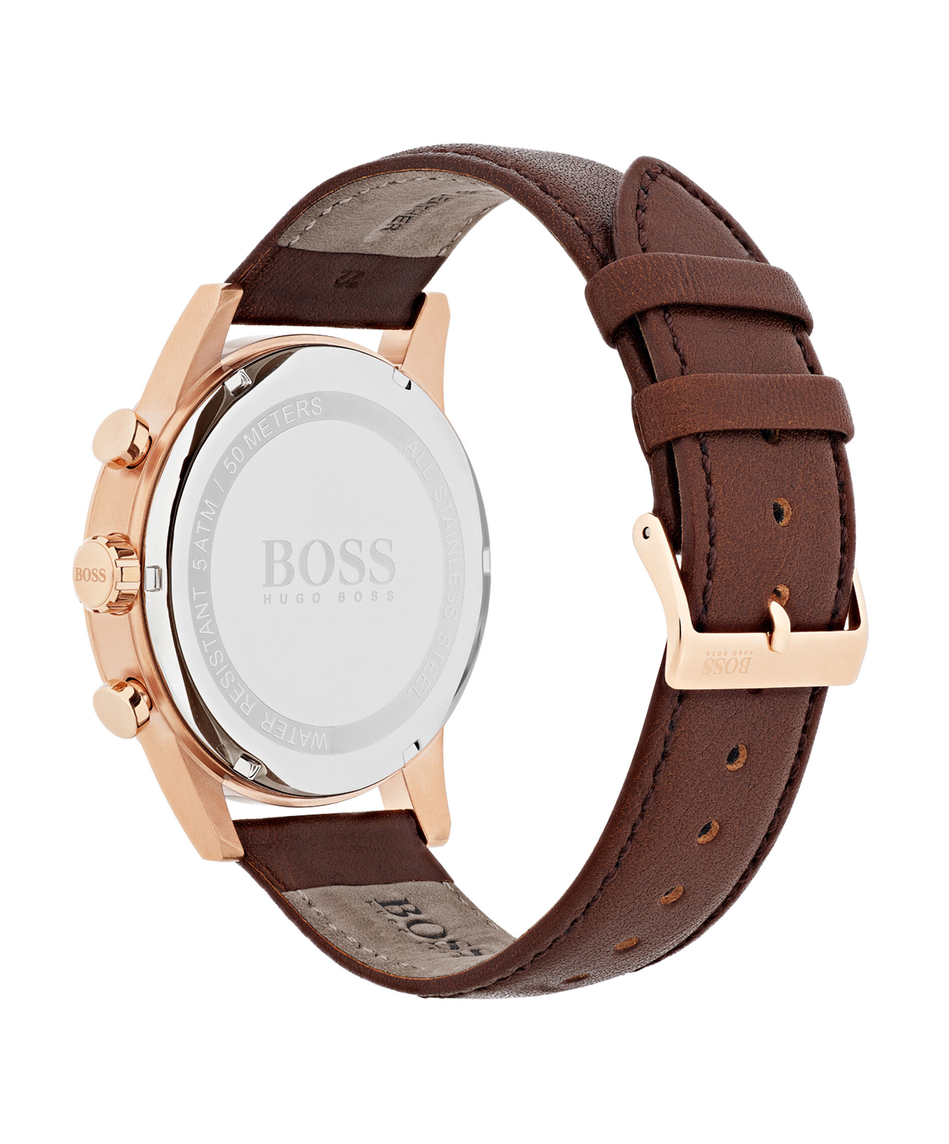 Hugo boss navigator watch gold store
