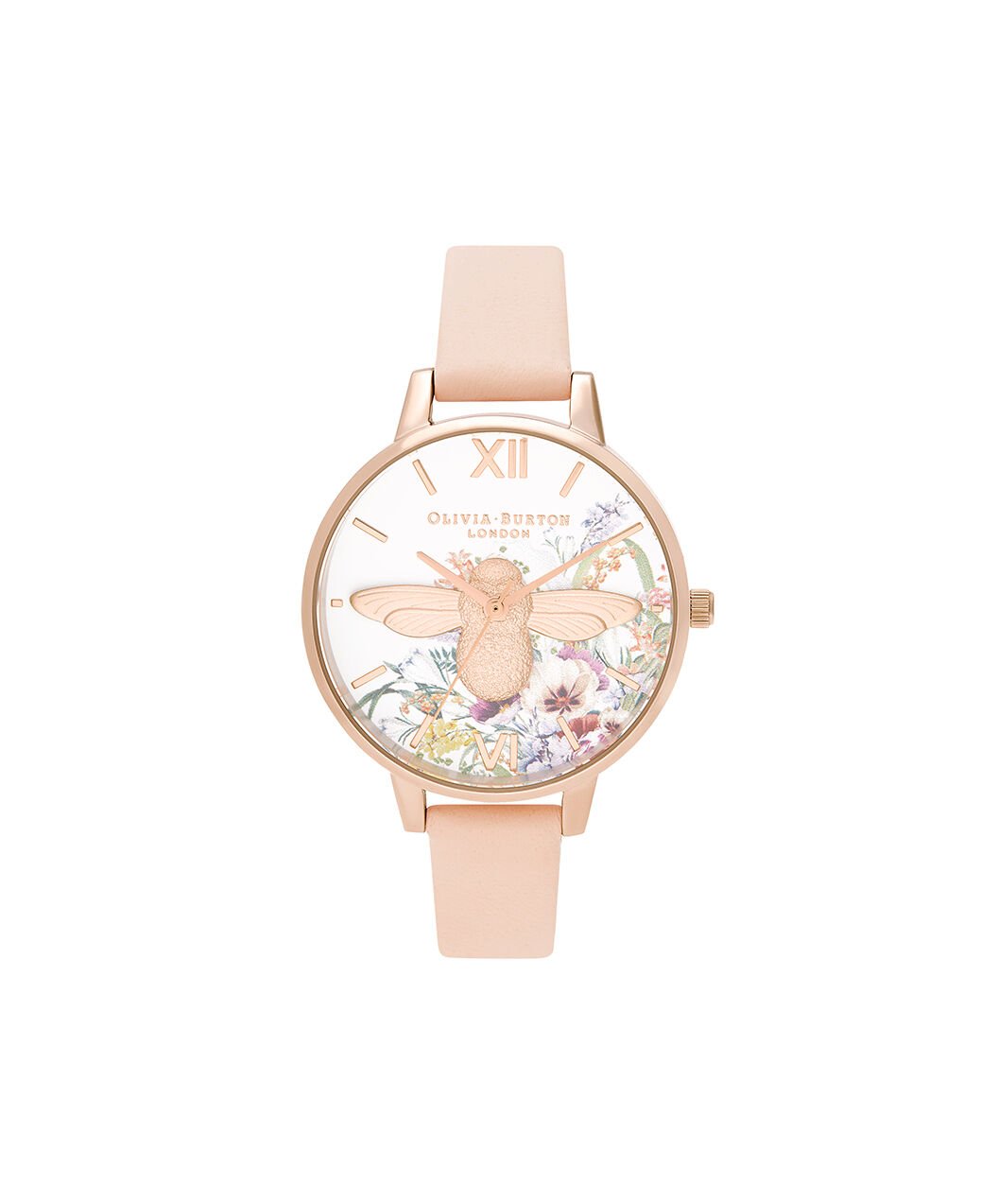 Olivia Burton Movado Company Store Enchanted Garden Nude Peach Pale Rose Gold
